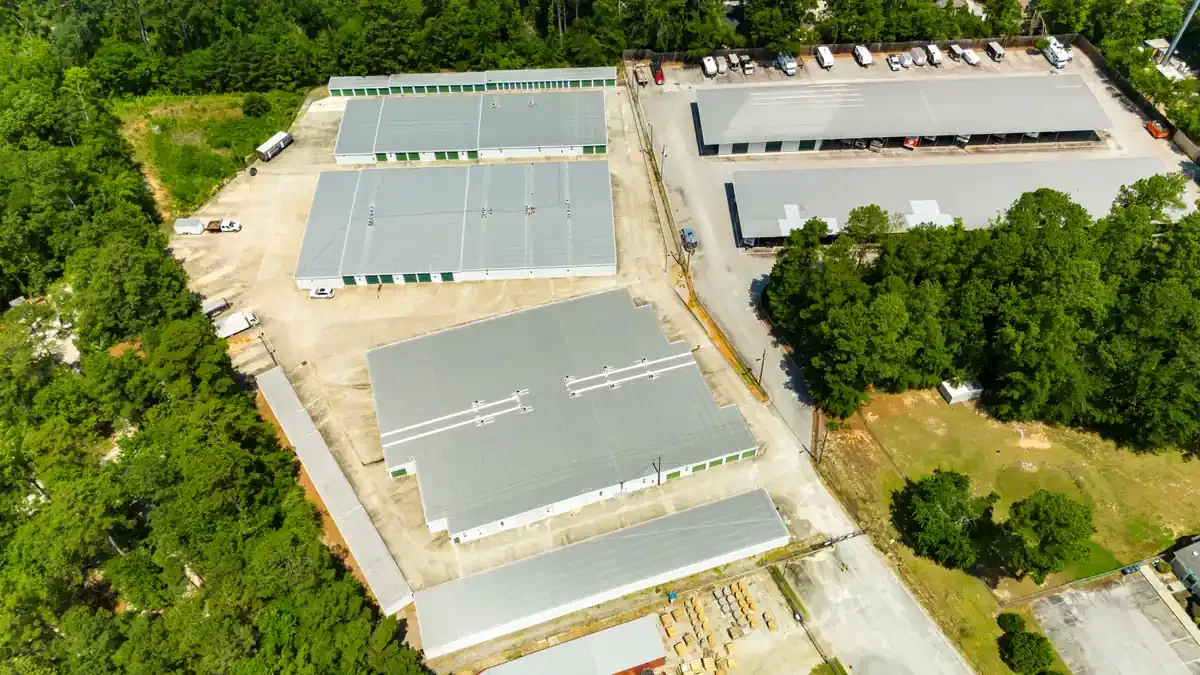 Washington Rd Self Storage Blanchard - Aerial 2