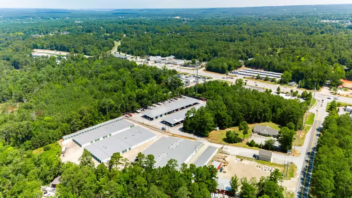 Washington Rd Self Storage Blanchard - Aerial 1