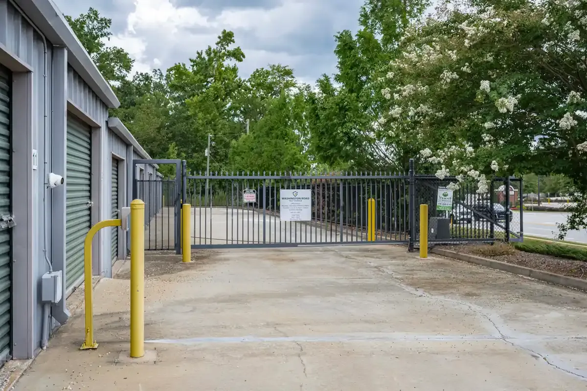 Washington Road Self Storage - Legacy - Exterior Gated Entrance 1