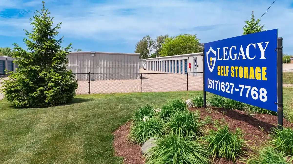 Legacy Hartel self storage facility gated