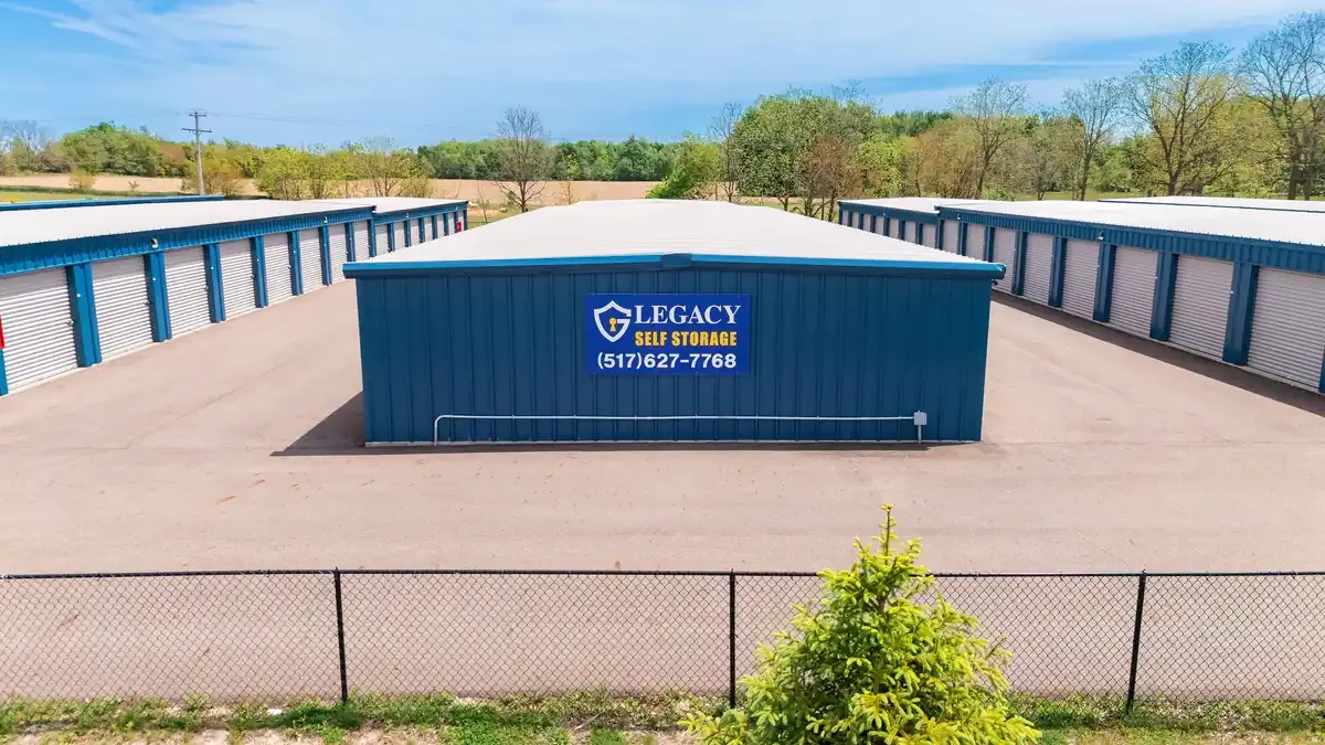 legacy self storage signage on unit