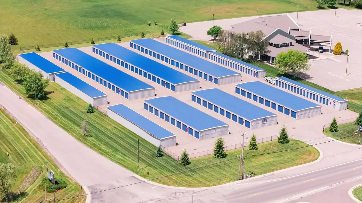 Legacy Hartel facility drone view 