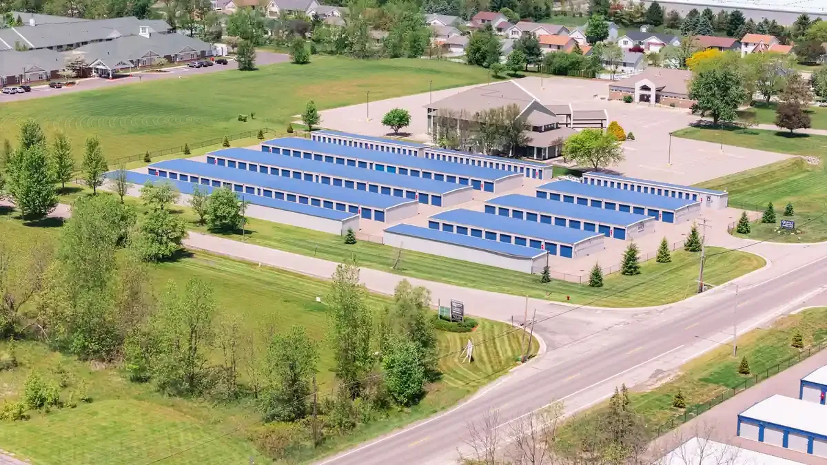 Legacy Hartel facility drone view 