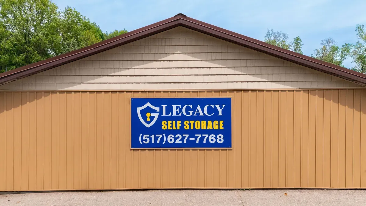 Legacy Self Storage signage