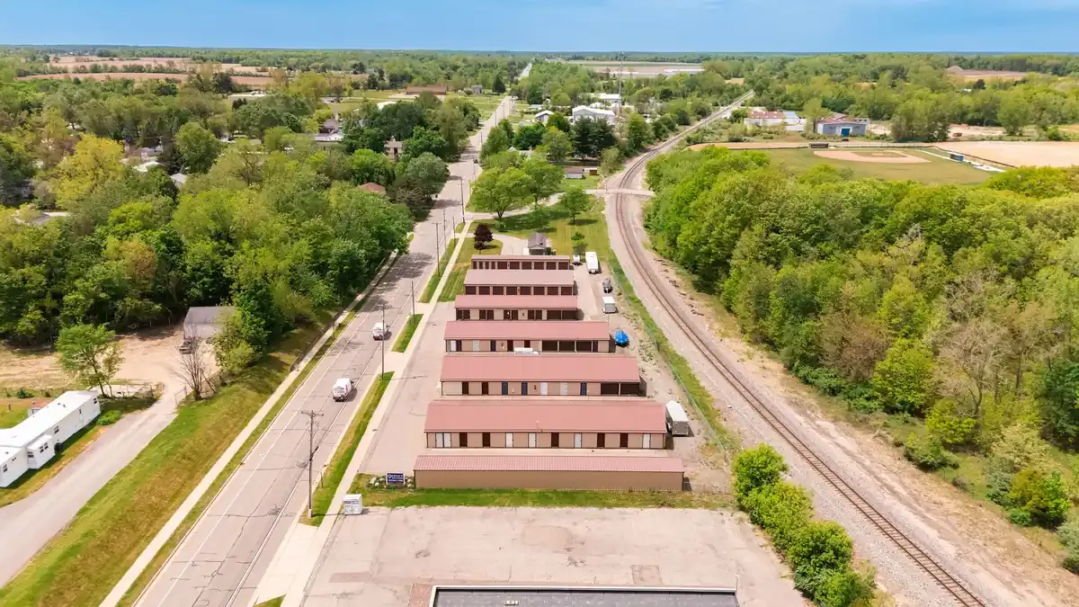 Legacy Self Storage drone view