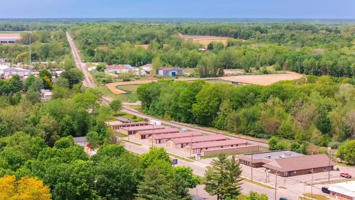 Legacy Self Storage facility drone view