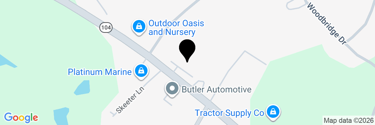 Map showing facility locations