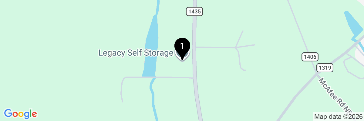 Map showing facility locations