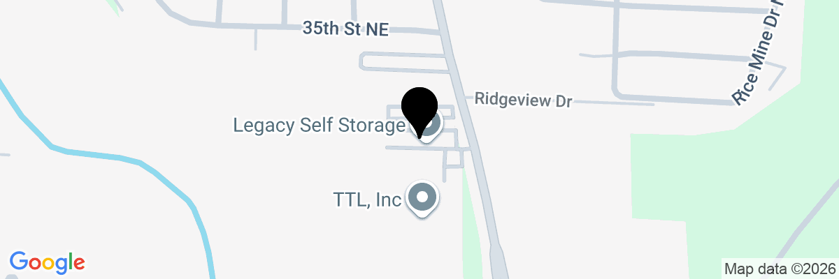 Map showing facility locations