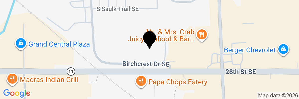 Map showing facility locations