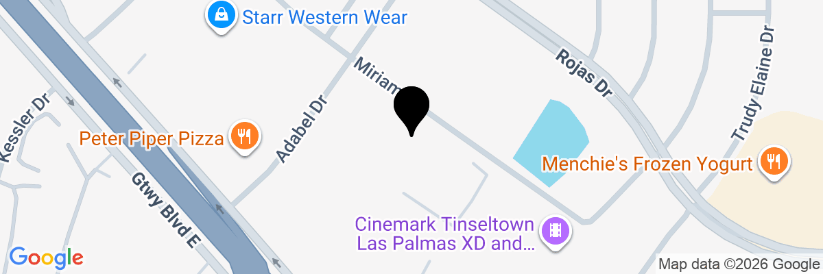Map showing facility locations