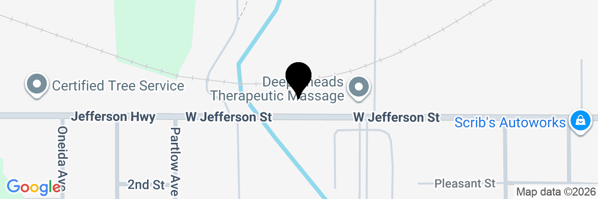 Map showing facility locations